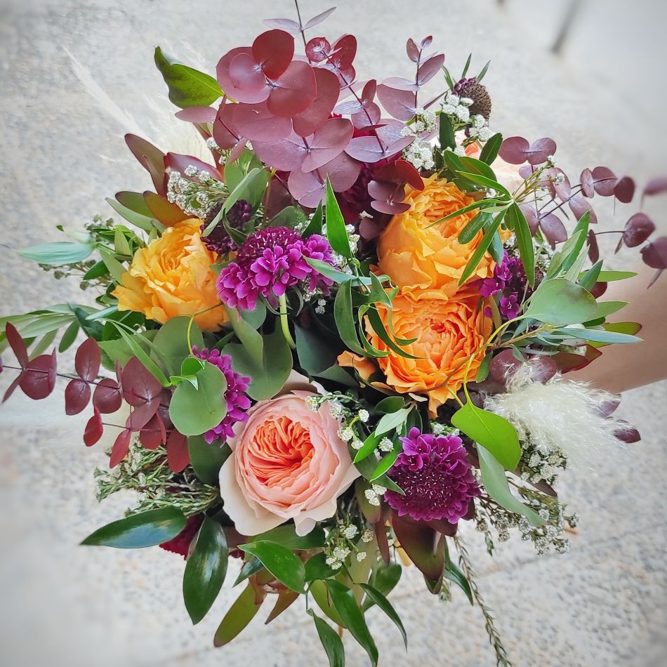 ramo de flores artesanal  para boda detalle